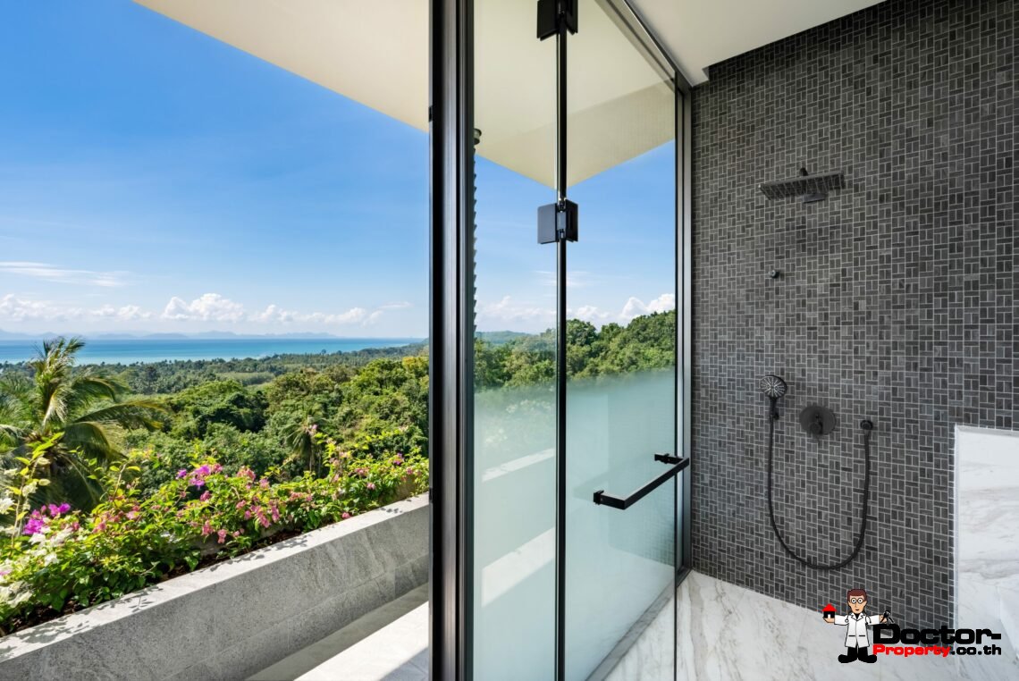Modern Luxury Villa with Exhilarating Panorama in Na Mueang, Koh Samui – For Sale